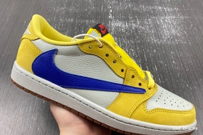 Low Reliable Travis 45 OG Scott  SP DZ4137-700 Canary Retro Jordan 1 (Women's) 1023
